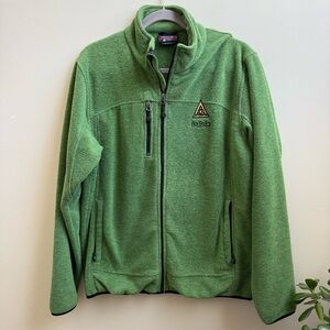 Landway Ireland Irish green Celtic heavy fleece jacket Size L